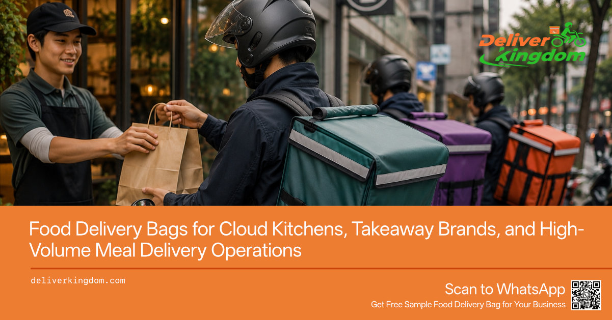 クラウドキッチン、テイクアウトブランド、大量調理済み食品配達業務向け食品配達バッグ