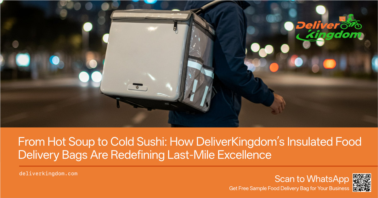 温かいスープから冷たい寿司まで：DeliverKingdomの断熱フードデリバリーバッグがラストマイルの卓越性を再定義する方法