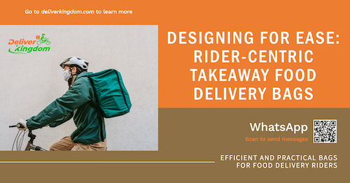 使いやすさを追求したデザイン: ライダー中心のテイクアウト食品配達バッグ